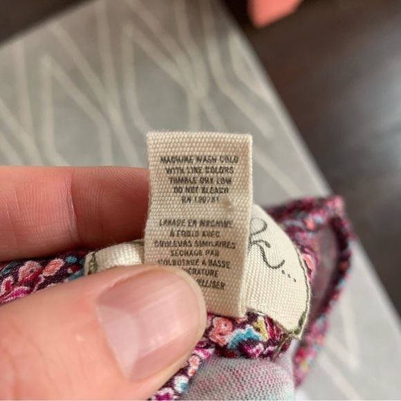 Peek Pink Floral Damask Tie Bloused Waist Stretch Knit Dress Size S (4-5) - Picture 4 of 4